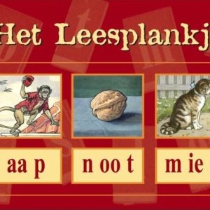 Het leesplankje aap, noot, mies , M.B. Hoogeveen en tekeningen van C. Jetses